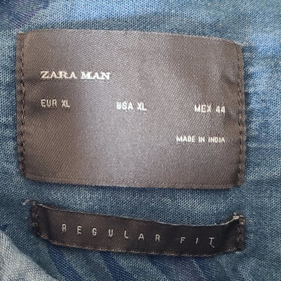 ZARA Pineapple button down shirt. Comfortable and stylish - Picture 4 of 6